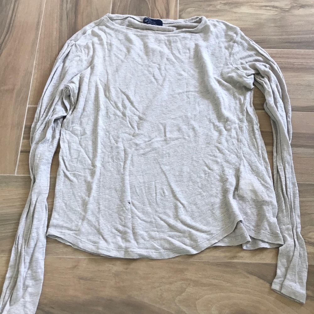 GAP linen long sleeve top